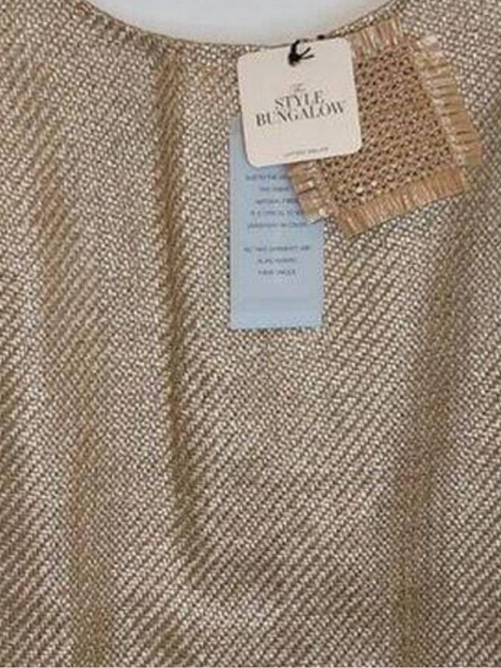 ANTONIO MELANI Gold rattan basket weave Sheath Dress - Picture 3 of 6